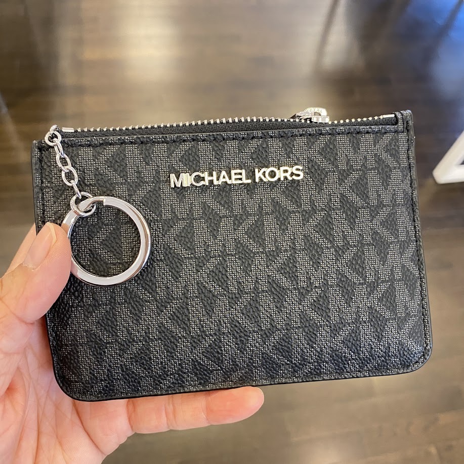 定番 Michael Kors☆JET SET TRAVEL CARDPOUCH キーリング付