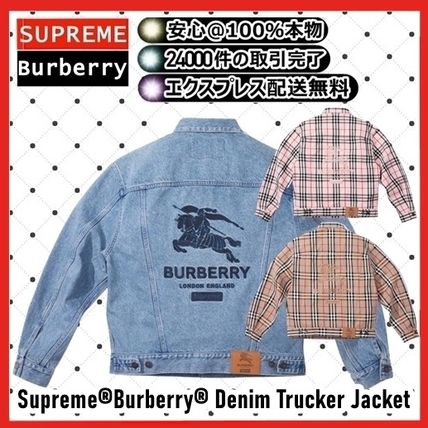 Supreme ジャケットその他 Supreme Burberry Denim Trucker Jacket バーバリー SS 22 WEEK3(9)