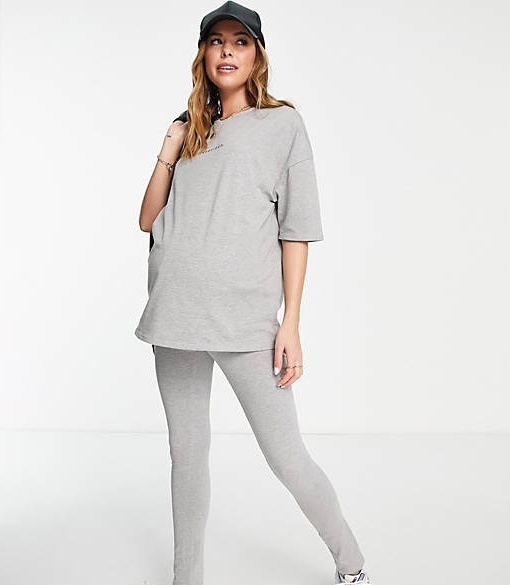 ASOS マタニティパジャマ・ルームウェア ☆ASOS☆Missguided マタニティ Tシャツ&レギンス上下セット#(4)