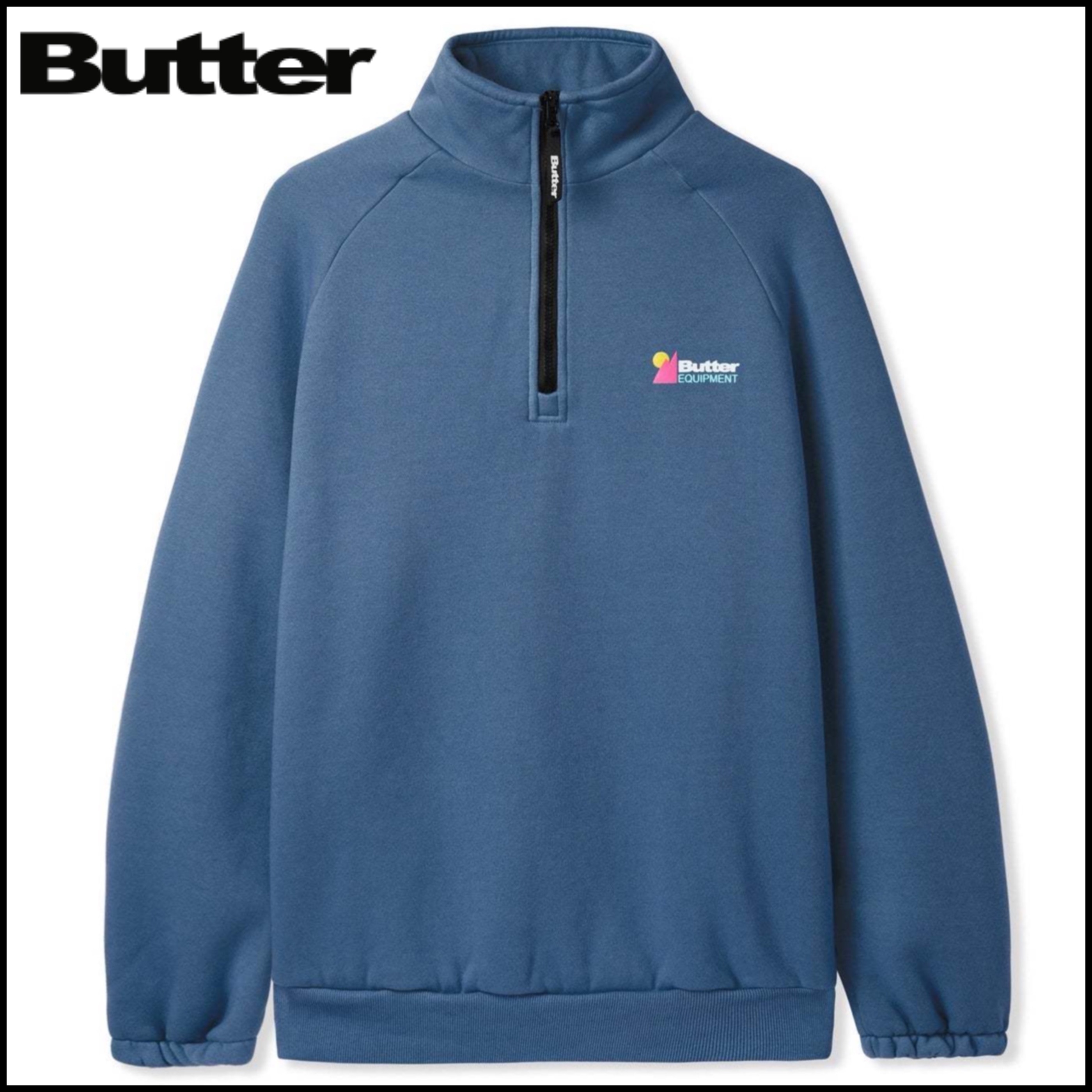 Butter Goods Pigment Dye 1/4 ジップ Butter Goods Pigment Dye 1/4 ジップ