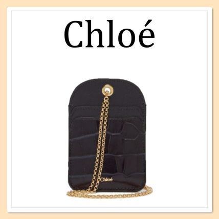 ブルー(青)系 Chloe x カードケース・名刺入れ(レディース ブルー(青)系 Chloe x カードケース・名刺入れ(レディース
