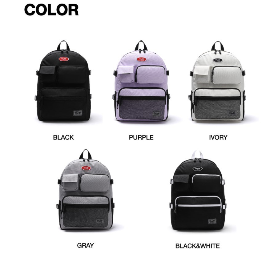 DAYLIFE] 2022 ☆新商品☆ MULTI POCKET BACKPACK #BLACK&WHITE