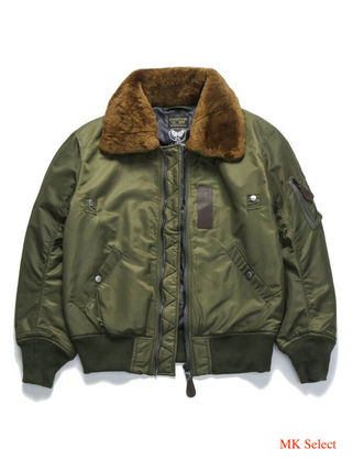 Bomber Unisex Faux Fur Street Style Plain Oversized Military