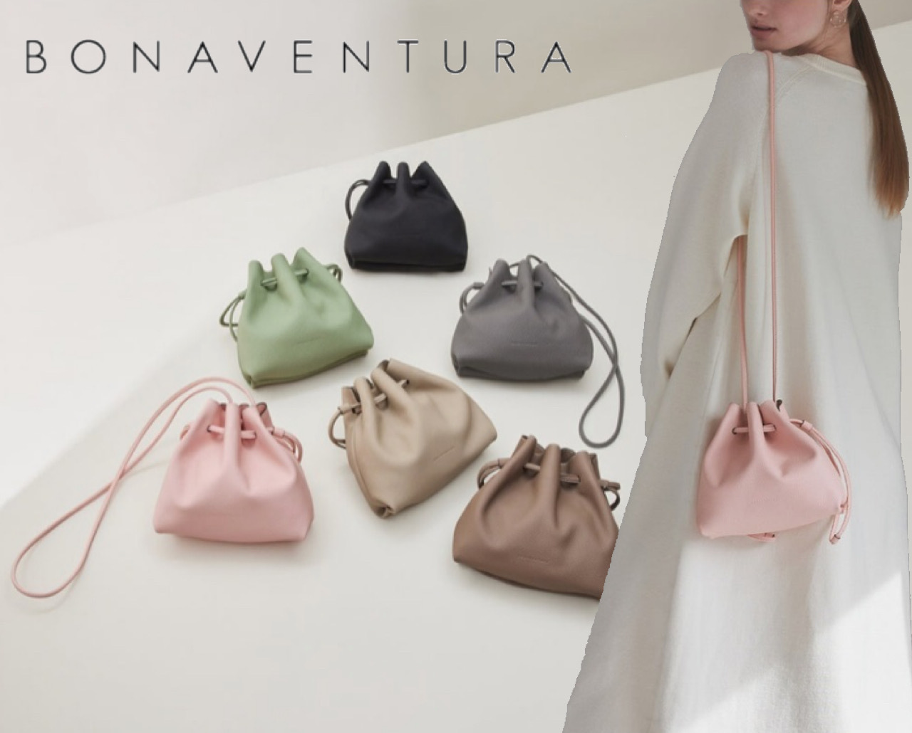 新作【ボナベンチュラ】Noa Bag ストラップ付 ショルダーバック 在庫あり送料無料 ボナベンチュラ バッグ オフホワイト ノブレッサー クロス用ストラップ付 最終 ショルダーバッグ