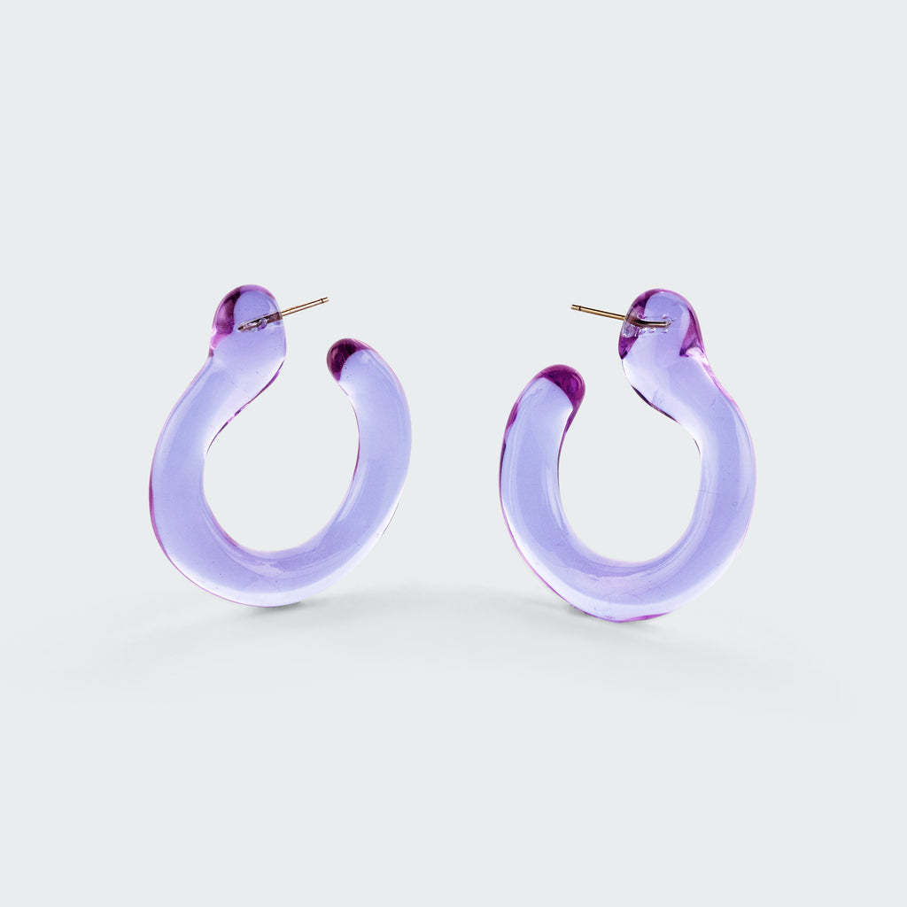 Annika Inez*Glassy Hoops ガラスフープピアス 14Kgold 4色