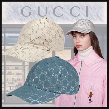 GUCCI キャップ 国内発送 GUCCI GGラメ ベースボールキャップ