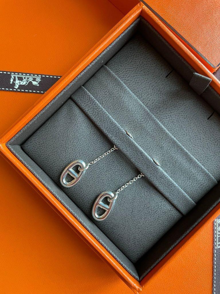 ★希少品★ 【HERMES】 《ファランドール》 シルバー ピアス
