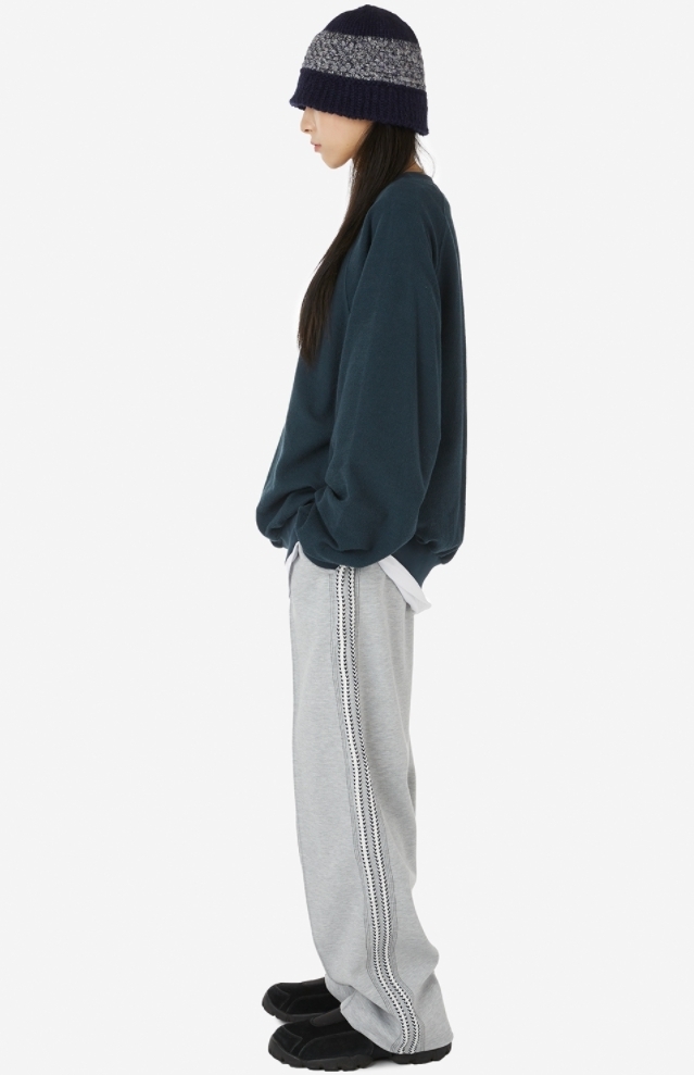 Raucohouse パンツ 【Raucohouse】Tweed line stitch banding pants(3)