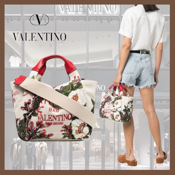 【35%OFF】 【Valentino Garavani】ATELIER フローラルハンドバッグ トートバッグ 【35%OFF】 【Valentino Garavani】ATELIER フローラルハンドバッグ トートバッグ