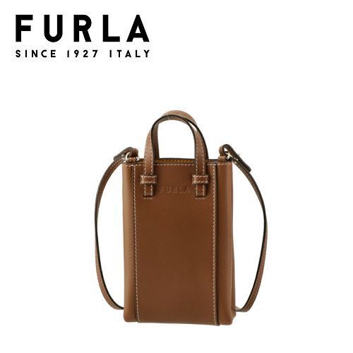 ☆FURLA☆ MIASTELLA Vertical Crossbody M ミニバッグ COGNAC♪