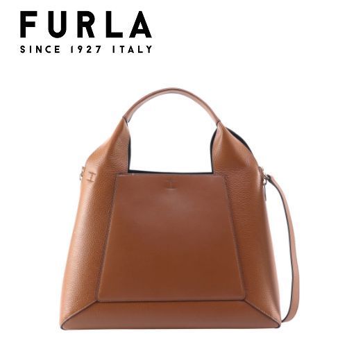 人気アイテム ☆FURLA☆ GILDA Tote L 2wayトート COGNAC♪