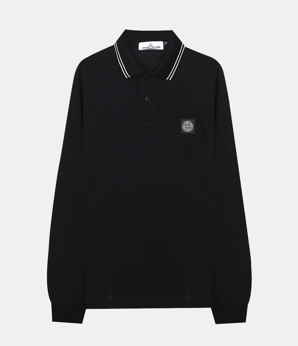 STONE ISLAND Tシャツ・カットソー ★STONE ISLAND★STRETCH COTTON 2line 刺繍ロゴパッチ 長袖PK(2)