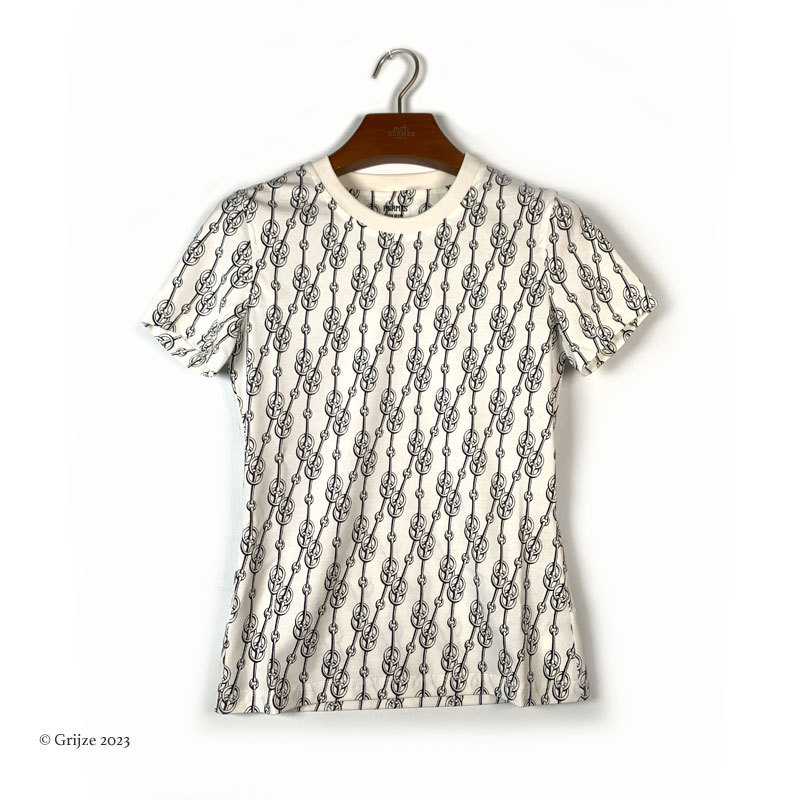 HERMES 2022SS ほぼ完売 Cliquetis コットン100% Tシャツ
