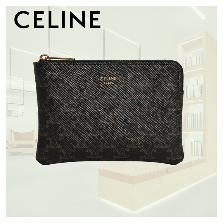 CELINE《直営店》フック付き コイン & カード ポーチ 【メーカー直売】