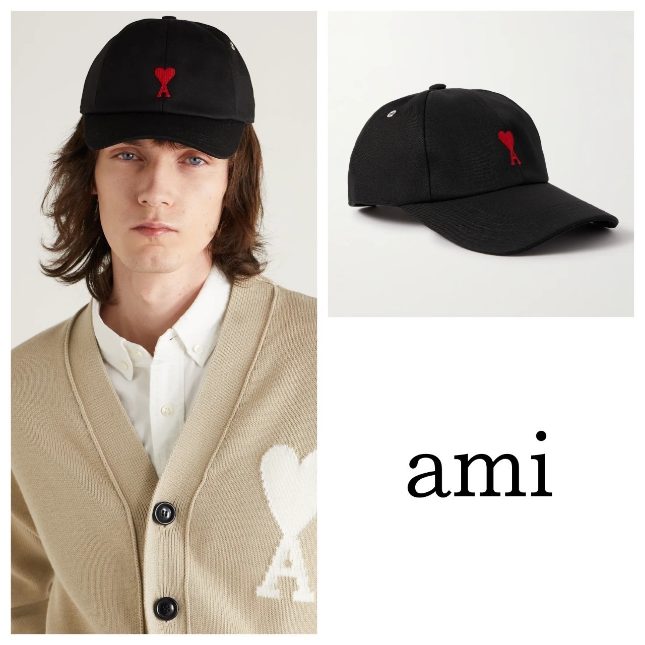 良質 de 関税送料込【AMI】Ami Coeurロゴ 黒 ベースボールキャップ キャップ 色・サイズを選択:BLACK(※要在庫確認) 良質 de 関税送料込【AMI】Ami Coeurロゴ 黒 ベースボールキャップ キャップ 色・サイズを選択:BLACK(※要在庫確認)