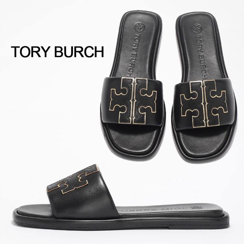 関税負担なしTory Burch トリーバーチ ダブルT スポーツスライド 【即
