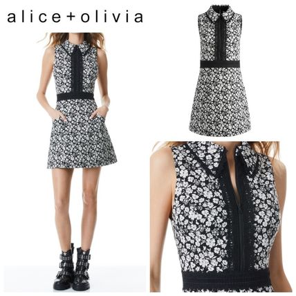 2021春の新作 ベルト付 【SALE☆】アリスオリビア 柄 サテン ミニワンピース ワンピース Alice+Olivia x ワンピース(レディース)|新作を海外通販【BUYMA】