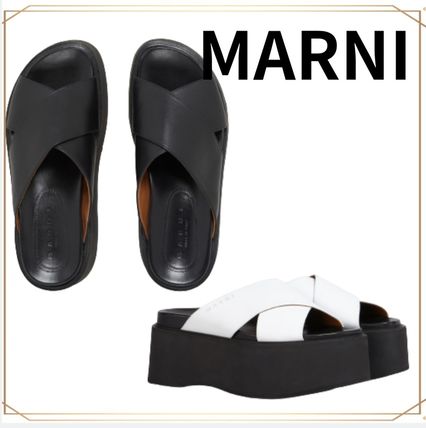 ウェッジ イタリア MARNI x サンダル・ミュール(レディース)|新作を ウェッジ イタリア MARNI x サンダル・ミュール(レディース)|新作を