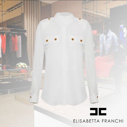 ELISABETTA FRANCHI x ブラウス・シャツ(レディース)|新作を海外通販 ELISABETTA FRANCHI x ブラウス・シャツ(レディース)|新作を海外通販