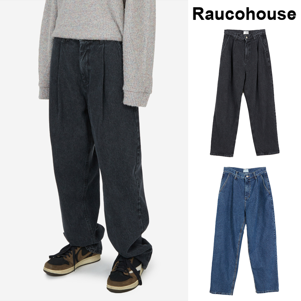 男の子向けプレゼント集結 wide 【Raucohouse】Cone tuck pants denim デニム・ジーパン 男の子向けプレゼント集結 wide 【Raucohouse】Cone tuck pants denim デニム・ジーパン