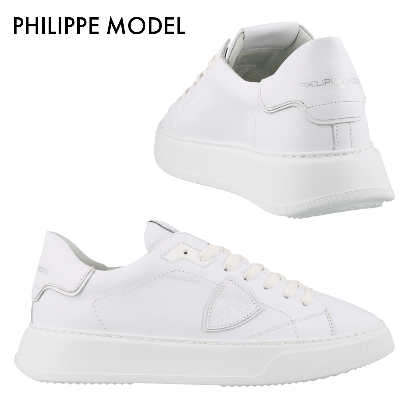 品質が完璧PHILIPPE MODELフィリップ モデル Temple レザースニーカー 品質が完璧PHILIPPE MODELフィリップ モデル Temple レザースニーカー