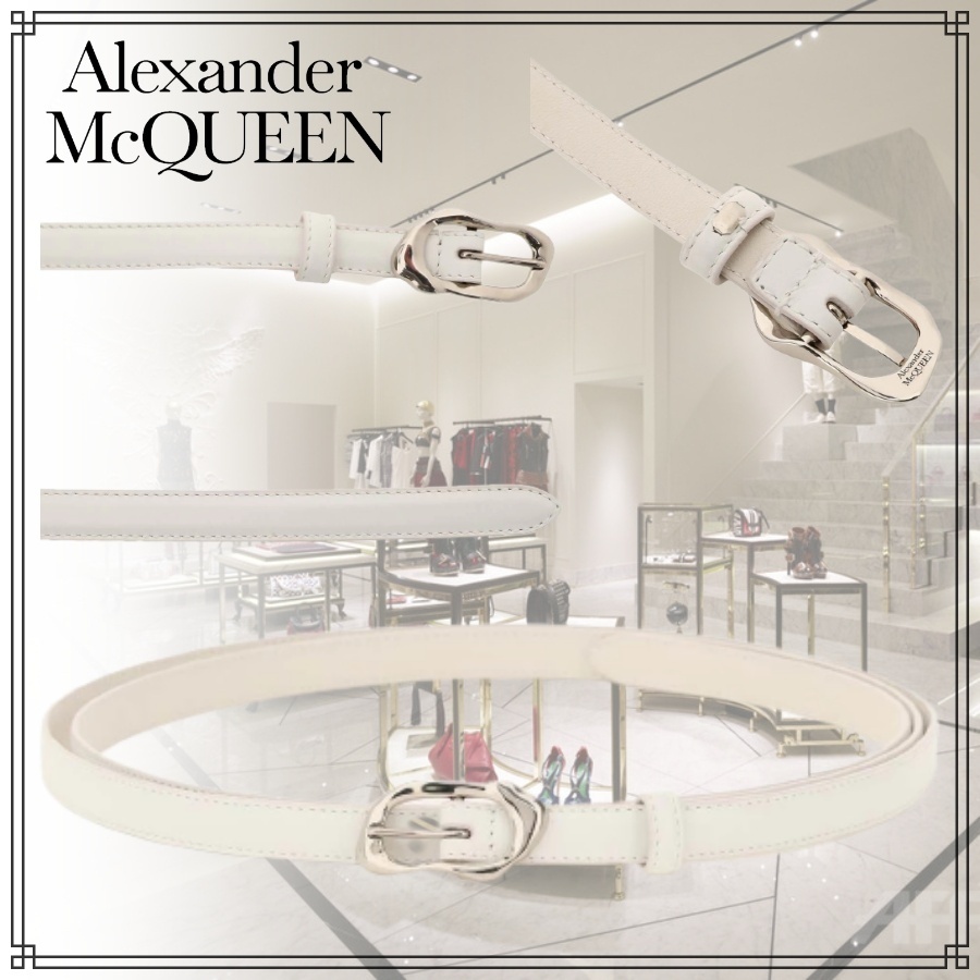 【★大感謝セール】 【関送込】alexander mcqueen SCULTPURAL BUCKLE レザー ベルト ベルト 【★大感謝セール】 【関送込】alexander mcqueen SCULTPURAL BUCKLE レザー ベルト ベルト