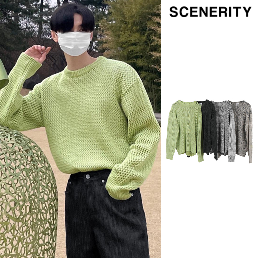 【SCENERITY】22SS★ Scott Mesh Knit
