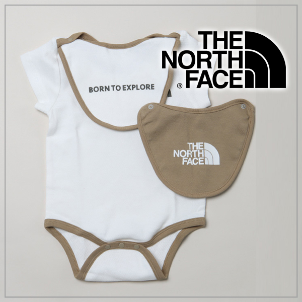 【送料無料】THE NORTH FACEショートスリーブロンパース＆2Pビブ