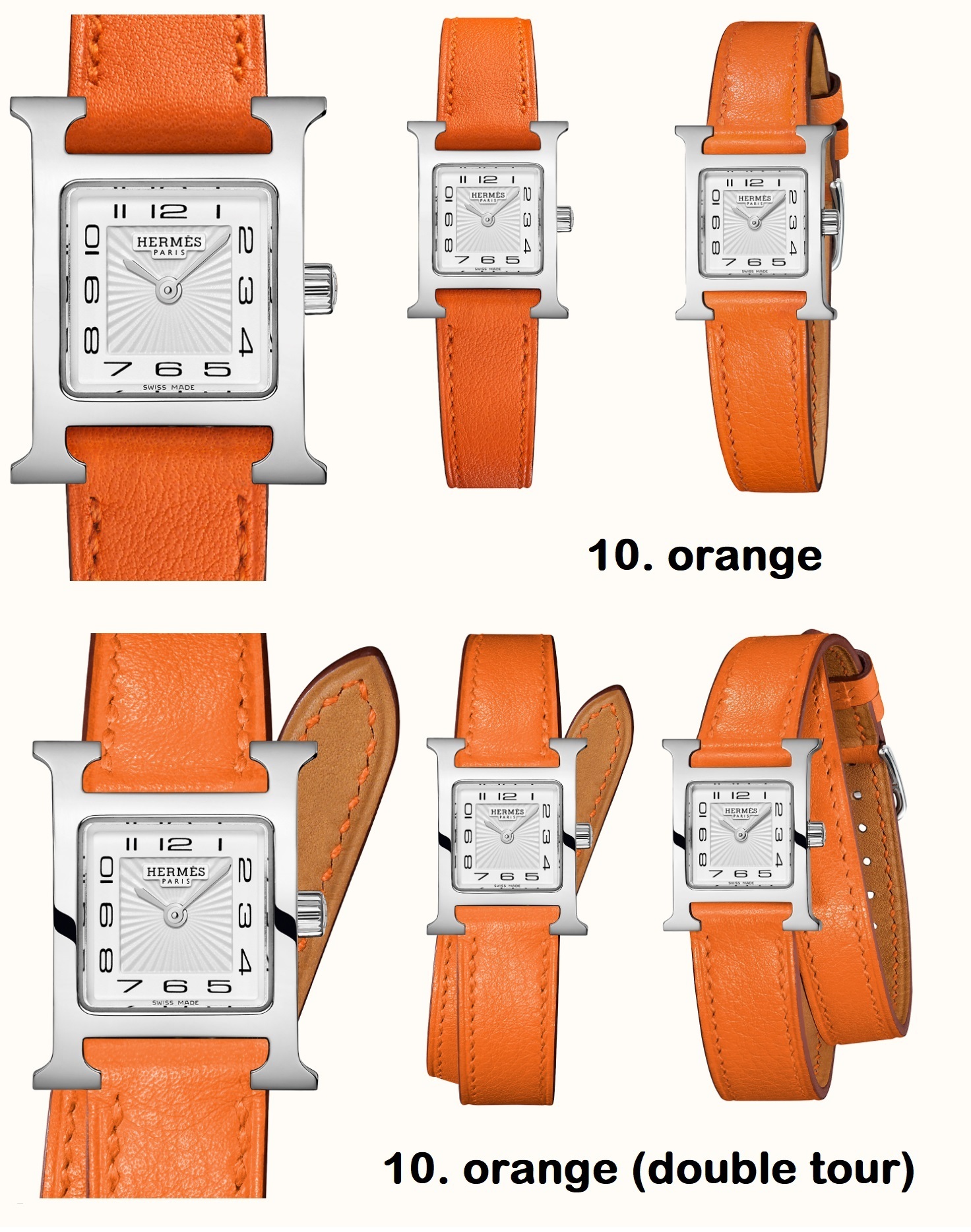 【HERMES】 腕時計 《Hウォッチ》 17.2 mm