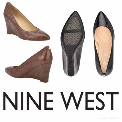 Nine West More Pumps & Mules Rubber Sole Casual Style Studded Street Style Leather