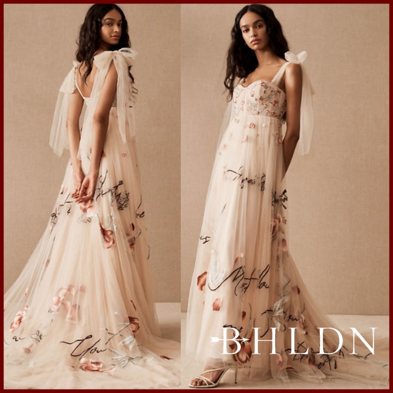【驚きの値段で】 【22年新作】BHLDN 送料込 花柄 Gown Rosalyn ウェディングドレス 【驚きの値段で】 【22年新作】BHLDN 送料込 花柄 Gown Rosalyn ウェディングドレス