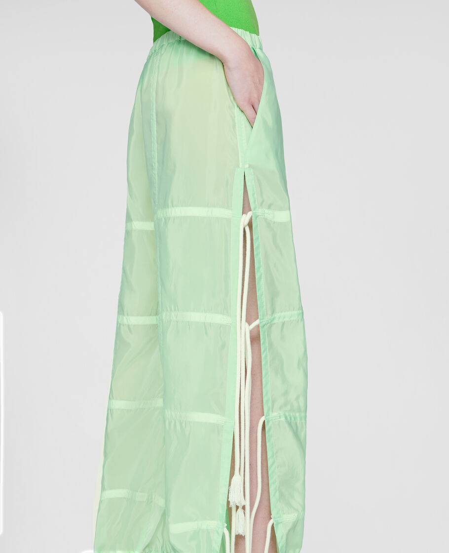 Stella McCartney パンツ 【Stella McCartney】直営 ドローストリング パラシュートパンツ(4)