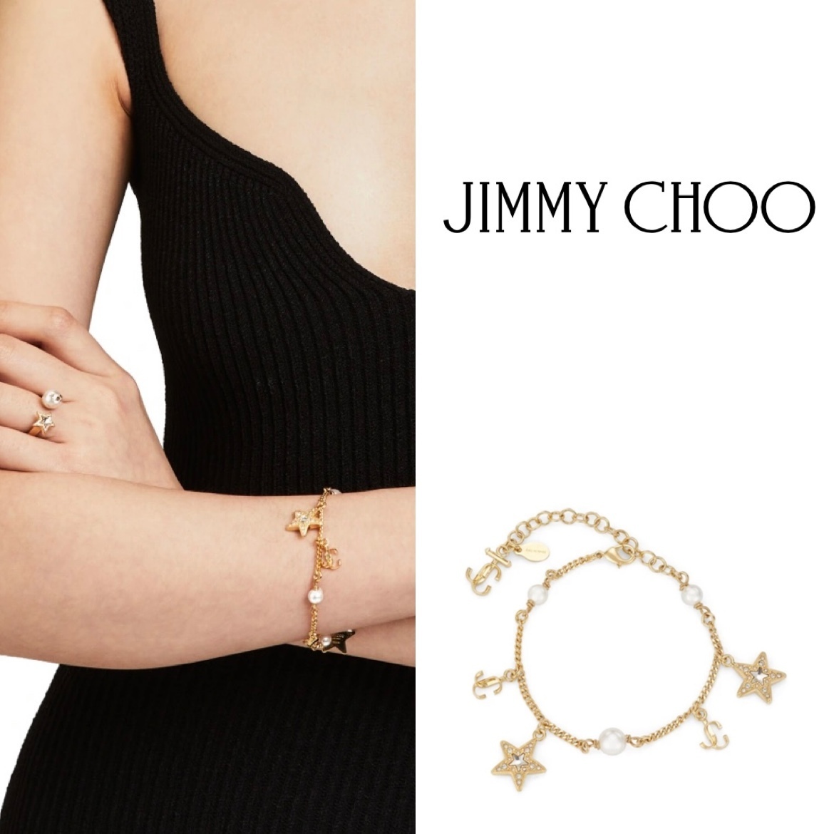 品質満点! 【Jimmy BRACELET STAR Choo】JC ブレスレット 品質満点! 【Jimmy BRACELET STAR Choo】JC ブレスレット