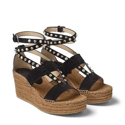サンダル,ビジュー Jimmy Choo(ジミーチュウ) - 海外通販のBUYMA セグウェイ 新品未使用 jimmy 黒 ビジュー サンダル スエード choo サンダル