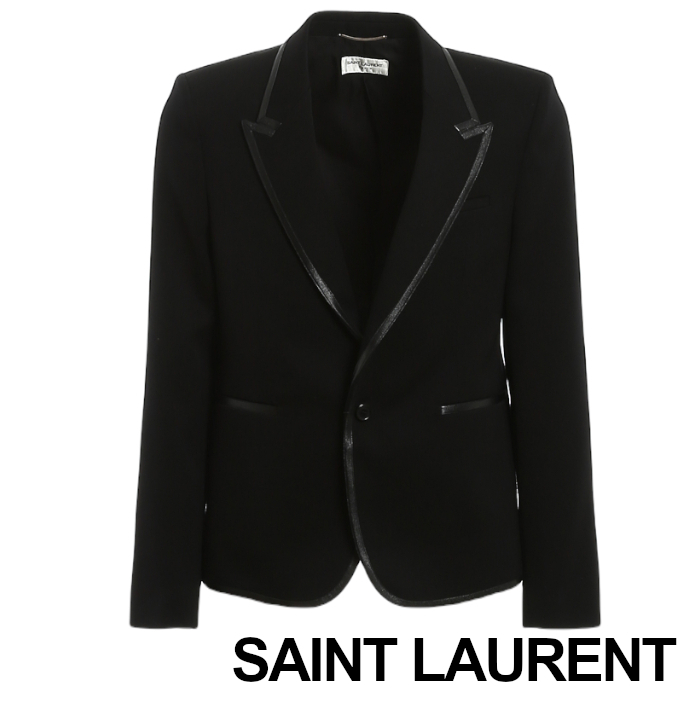 注目の 【SAINT ブラック LAURENT】ダブルブレストテーラードジャケット テーラードジャケット 注目の 【SAINT ブラック LAURENT】ダブルブレストテーラードジャケット テーラードジャケット