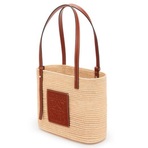 LOEWE ハンドバッグ 大人気★LOEWE スクエア バスケット スモール ハンドバッグ ロゴ(7)
