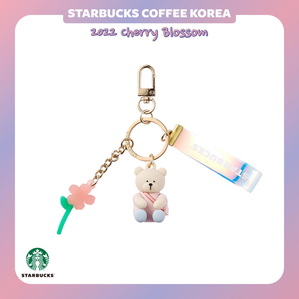 【韓国スタバ】22 桜★Cherry blossom flower bearista keychain