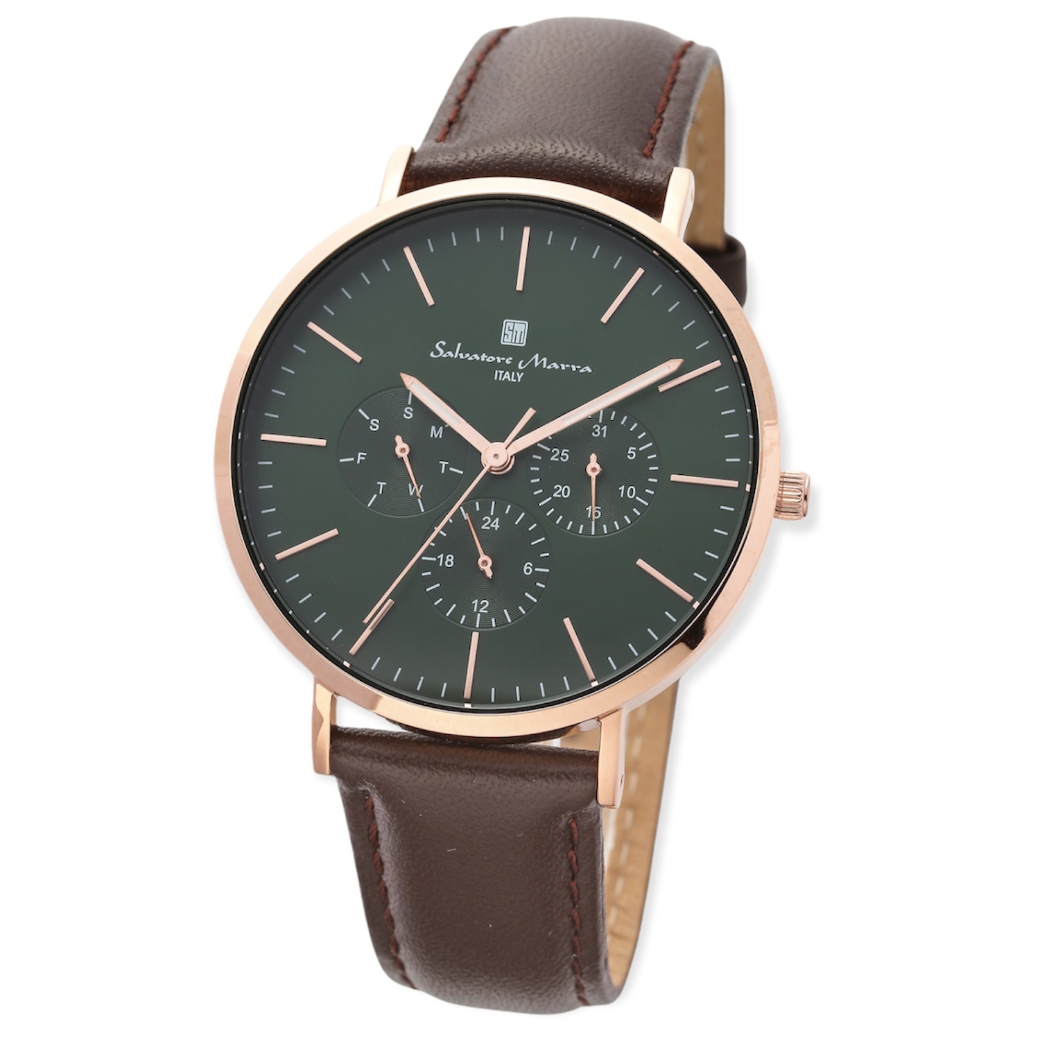 新品 Salvatore Marra サルバトーレマーラ SM22102-PGGR 腕時計