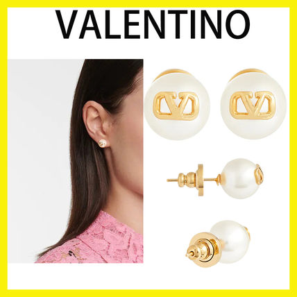 ゴールド(金色)系 VALENTINO VLOGO x ピアス(レディース)|新作を ゴールド(金色)系 VALENTINO VLOGO x ピアス(レディース)|新作を