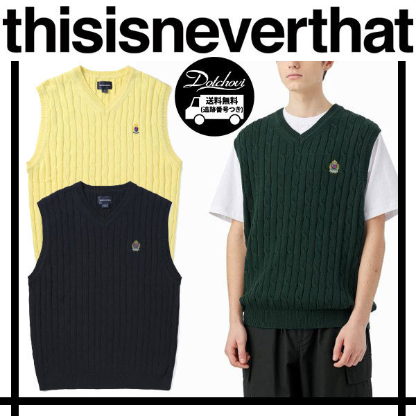 売れ筋アイテムラン thisisneverthat MU4084 Vest Knit Crown ベスト・ジレ 売れ筋アイテムラン thisisneverthat MU4084 Vest Knit Crown ベスト・ジレ