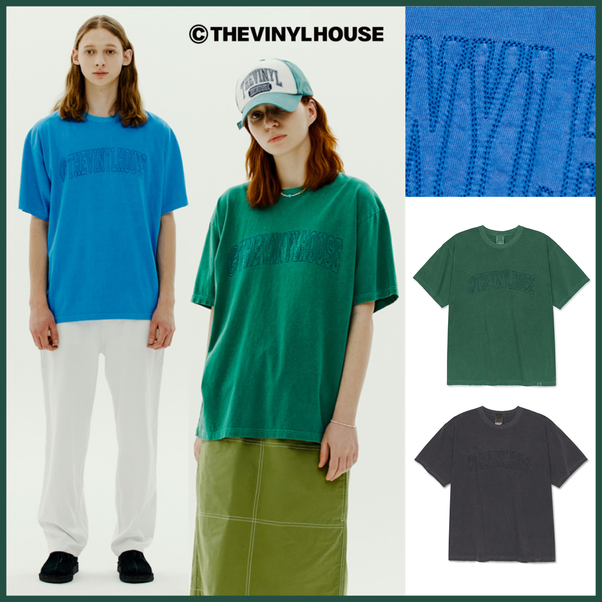 THEVINYLHOUSE★ PIGMENT ARCH LOGO TEE ★関税送料込