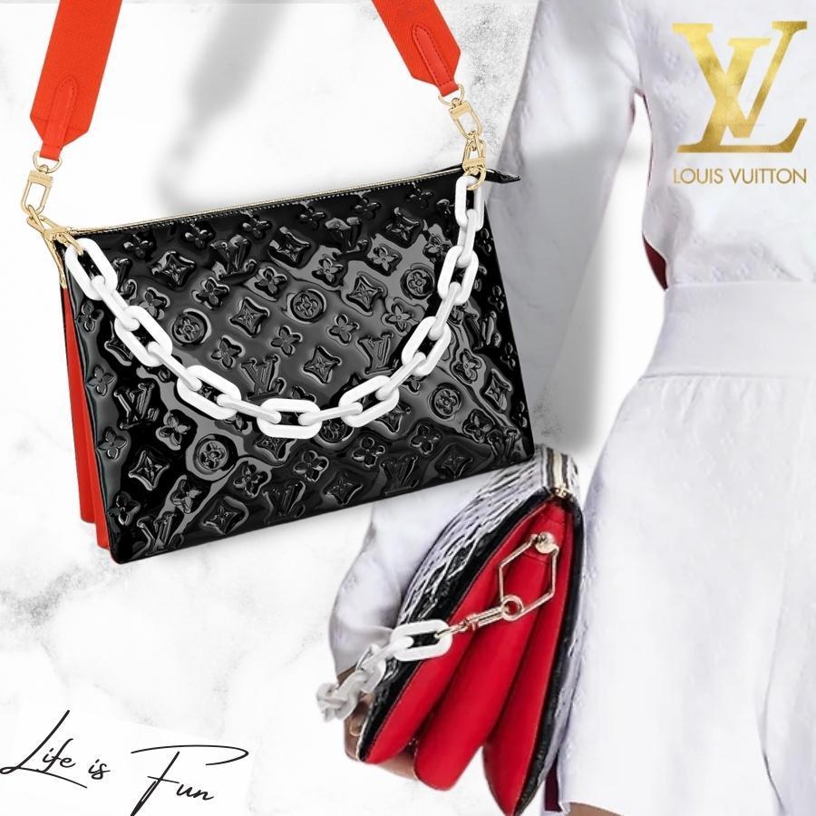 Louis+Vuitton+Coussin+Shoulder+Bag+MM+Black+Leather for sale