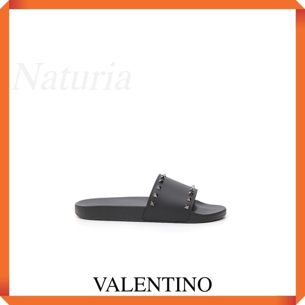 Valentino Rockstud Rubber Slides サンダル Valentino Rockstud Rubber Slides サンダル