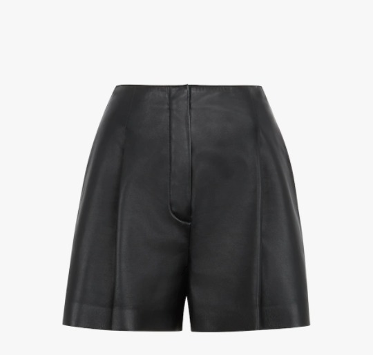 FENDI ショートパンツ 送料込/直営店◇FENDI ナッパレザー ショートパンツ(3)