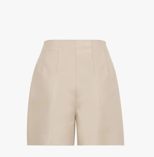 FENDI ショートパンツ 送料込/直営店◇FENDI ナッパレザー ショートパンツ(7)