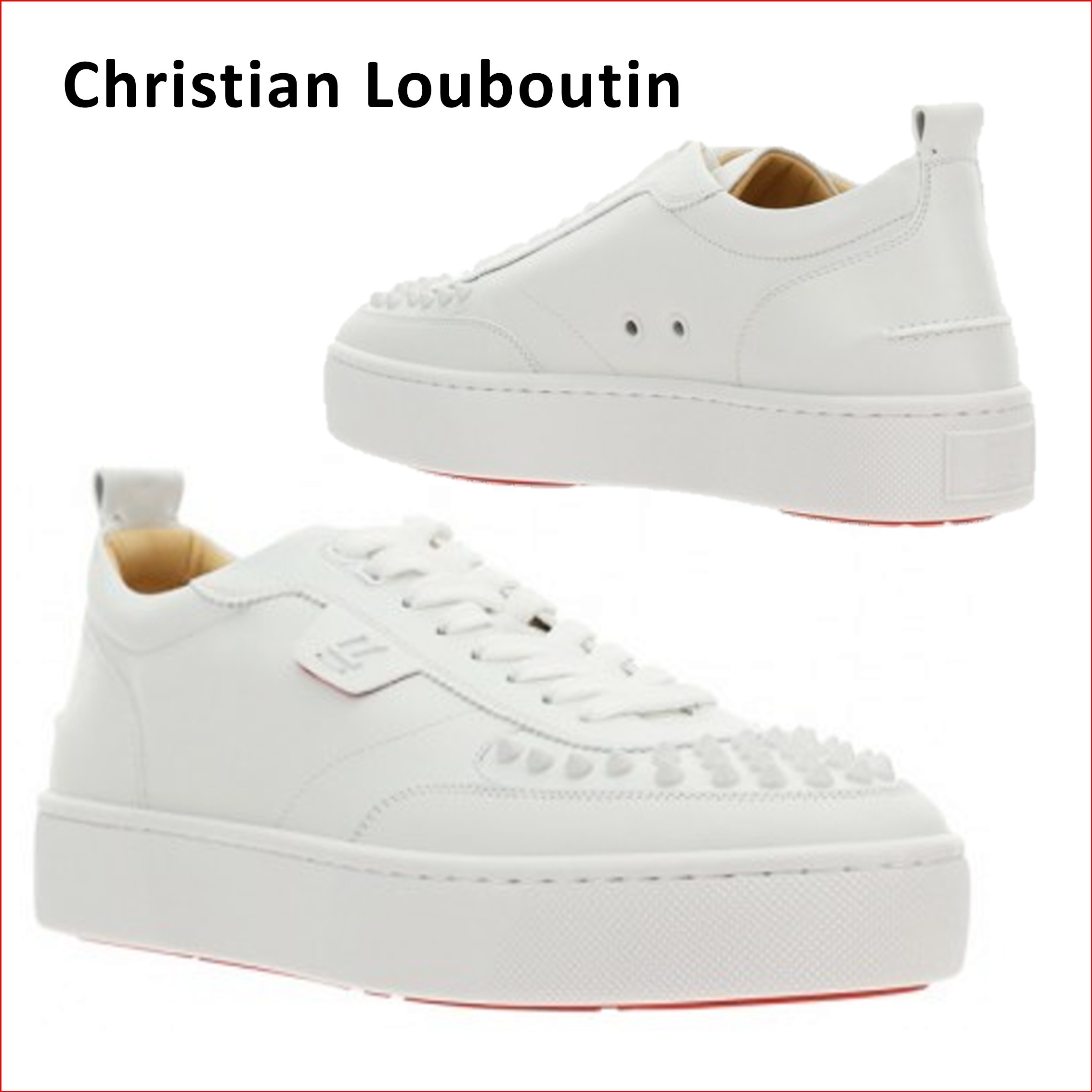 激安本物 ルブタン Louboutin Christian ローカット 白 ロゴ スニーカー スニーカー 激安本物 ルブタン Louboutin Christian ローカット 白 ロゴ スニーカー スニーカー