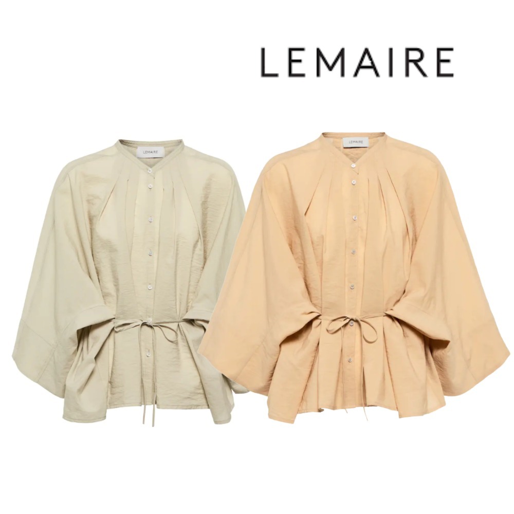 最新 ★LEMAIRE☆ コットンブレンド プリーツトップス 関税込 ブラウス・シャツ 最新 ★LEMAIRE☆ コットンブレンド プリーツトップス 関税込 ブラウス・シャツ
