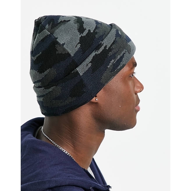 ASOS ニットキャップ・ビーニー ASOS♡送料込 adidas Originals logo beanie in black cam(3)