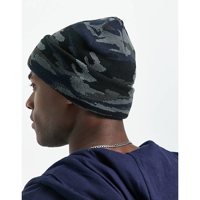 ASOS ニットキャップ・ビーニー ASOS♡送料込 adidas Originals logo beanie in black cam(4)