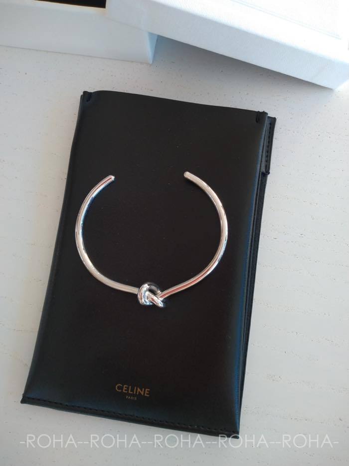 【CELINE】直営/正規店 KNOT EXTRA-THIN ブレスレット 2色 真鍮